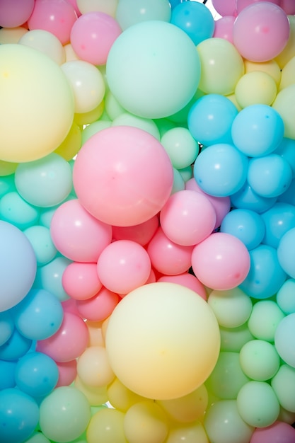 Festive background close-up balloons backgrounds