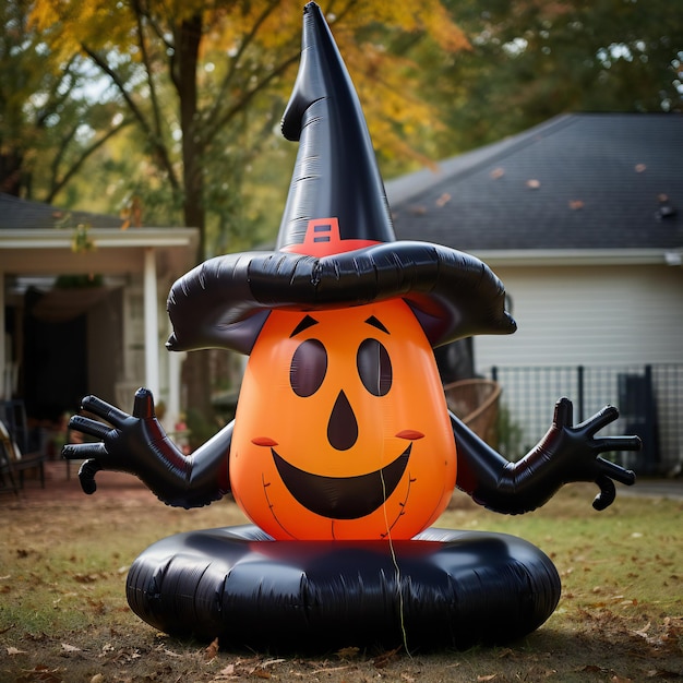 Festive BlowUp Witch Hat for Halloween