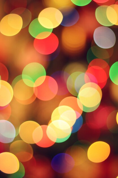 Festive blurred background with bokeh. 