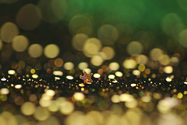 Festive bokeh background with stars