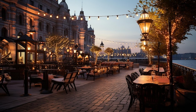 Festive Charm Along Moscow Riverfront