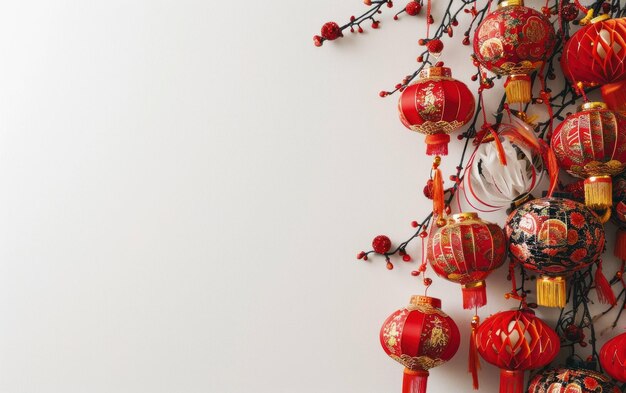 A festive chinese new year banner against a clean white background