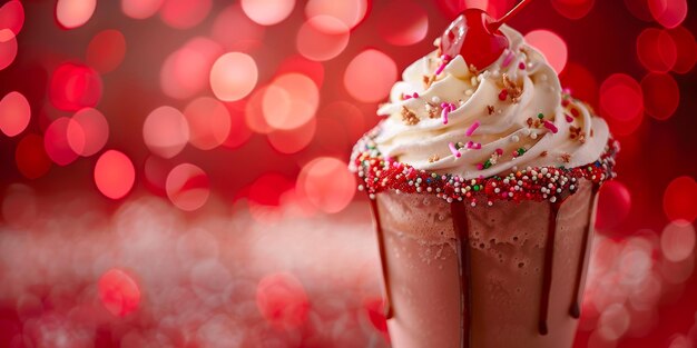 Festive Chocolate Milkshake Delight