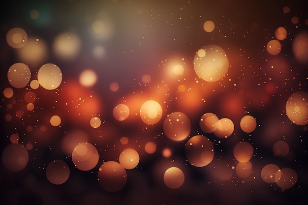 Festive Christmas background Elegant abstract background with bokeh defocused lights and stars