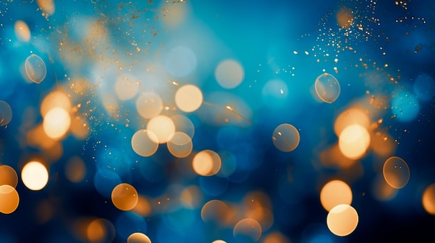 festive christmas background with bokeh