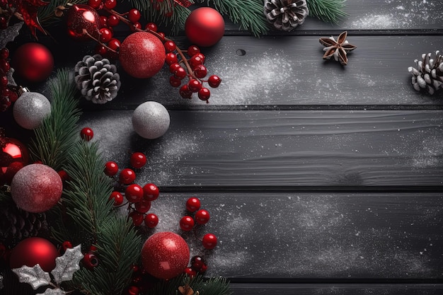 Festive Christmas Copy Space Banner