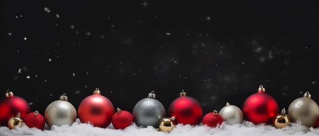 Festive Christmas ornaments mark the advent of a joyful holiday celebration