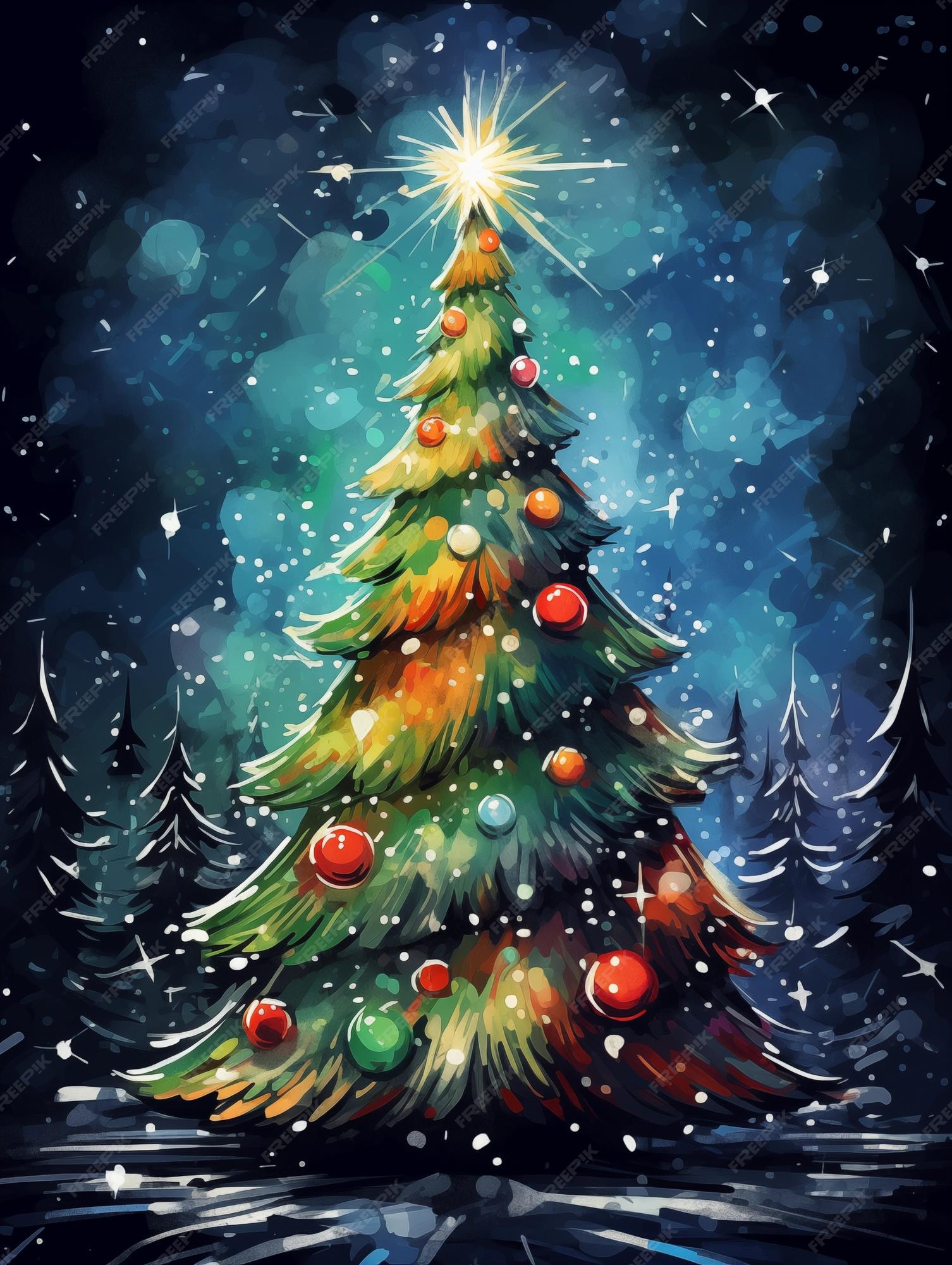 Premium AI Image Festive Christmas Tree Masterpiece By A World Famous premium-ai-image-festive-christmas-tree-masterpiece-by-a-world-famous