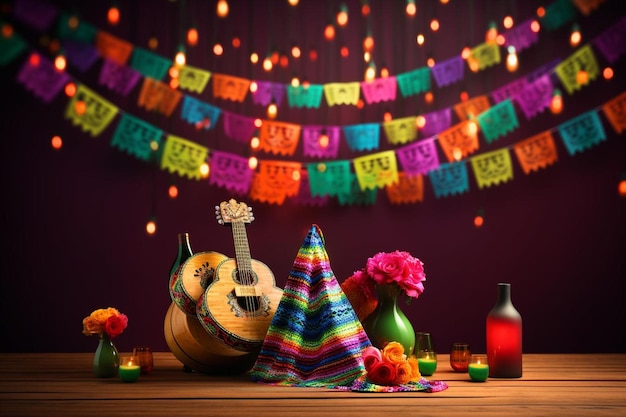 Festive Cinco De Mayo Fiesta achtergrondbeeld