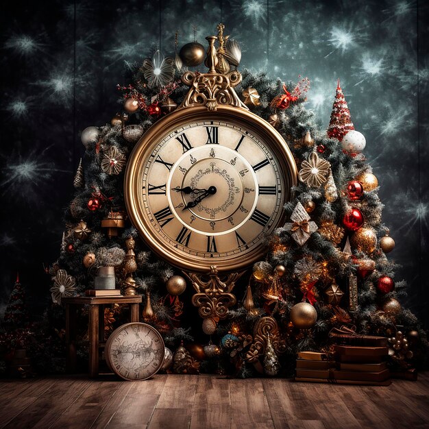 Photo festive clock