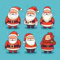 Photo festive cute santa set