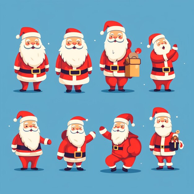 Photo festive cute santa set