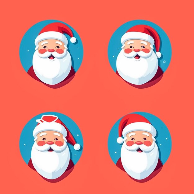 Photo festive cute santa set