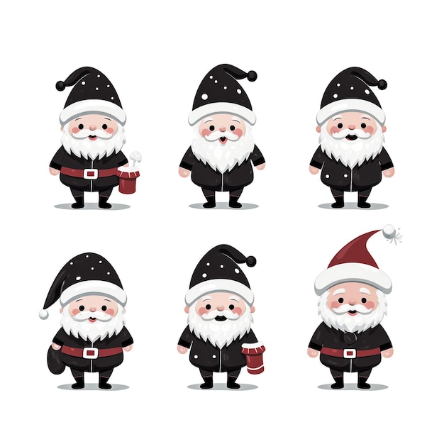 Photo festive cute santa set