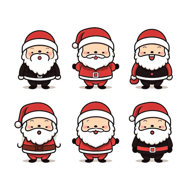 Photo festive cute santa set