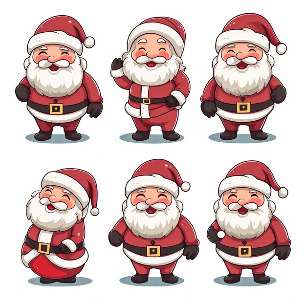 Photo festive cute santa set