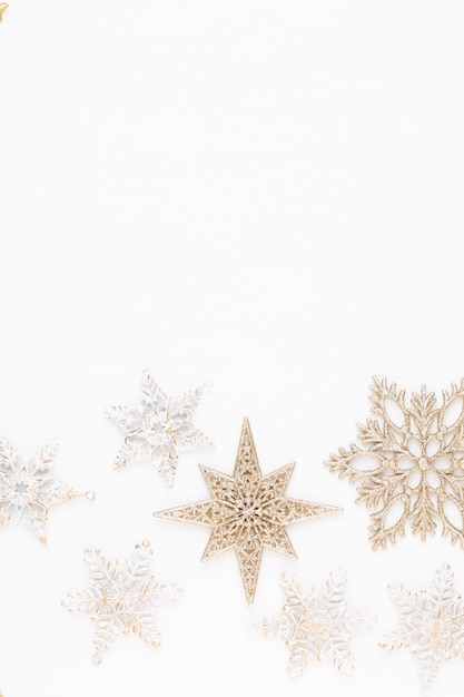 Festive decoration on gray background