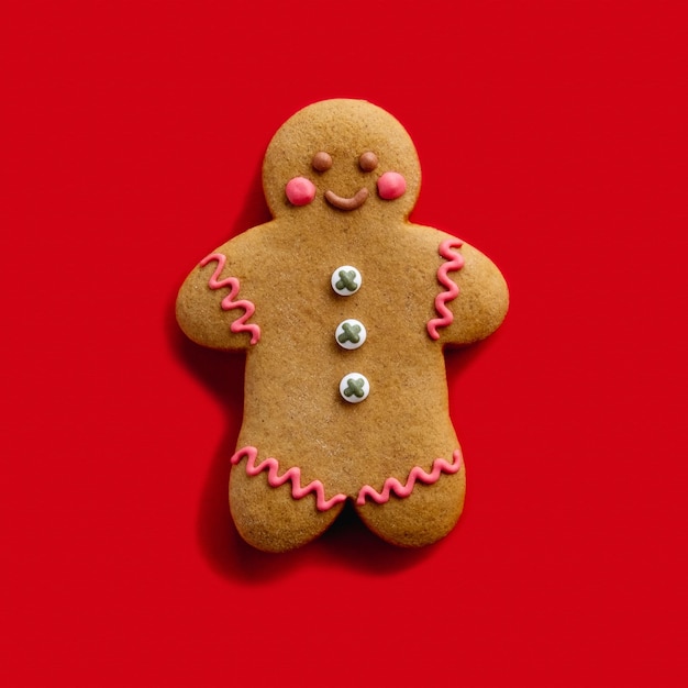 Festive dessert bakery food art gingerbread man