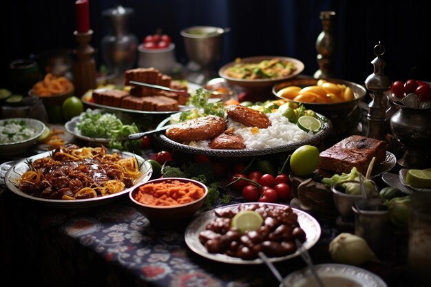 Festive Eid Table with Family