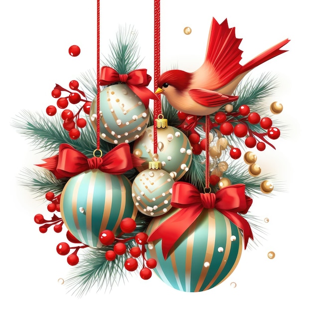 Premium AI Image | Festive Finery Captivating Christmas Decoration ...