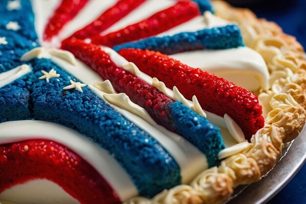 easy fourth of july flag cake