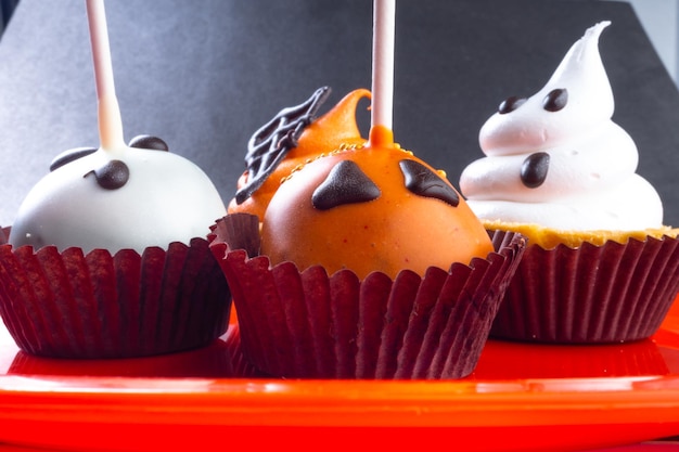 Foto cupcakes festivi di halloween