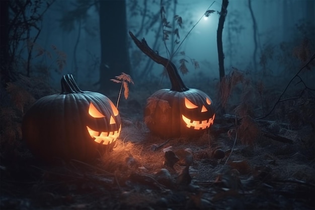 Festive Halloween Decoration Background