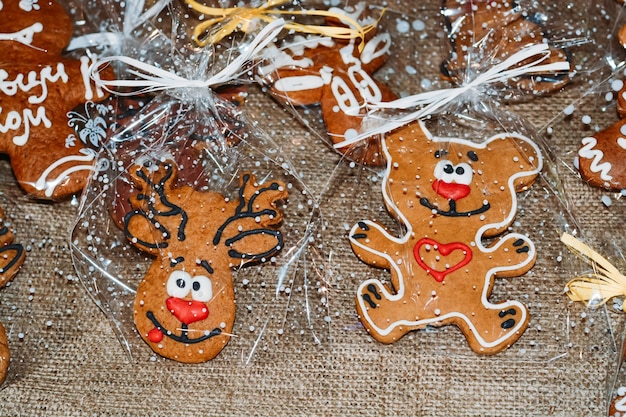 Festive homemade sweets on market