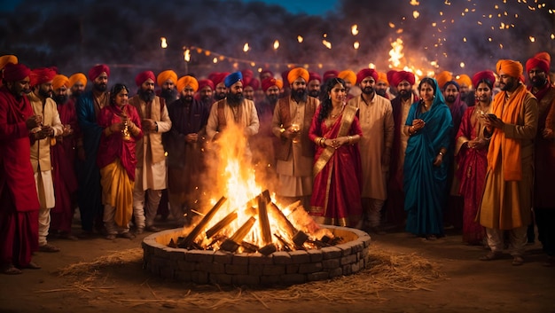 A festive lohri celebration