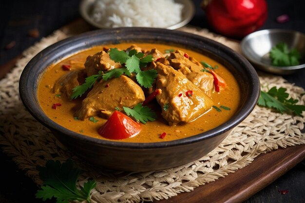 Photo festive malai chicken curry dish