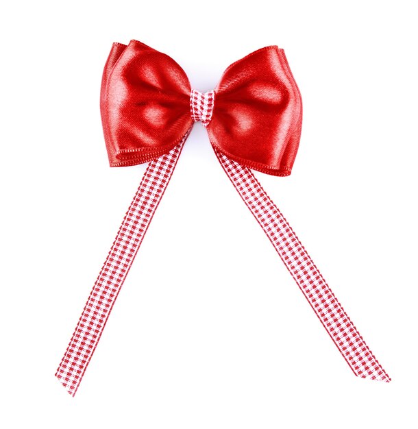 Festive red bow