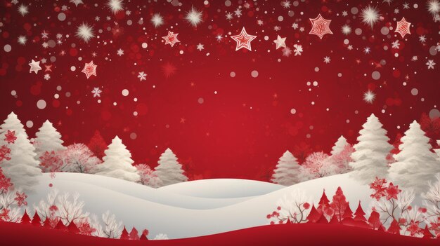 Festive red and white Yuletide backdrop