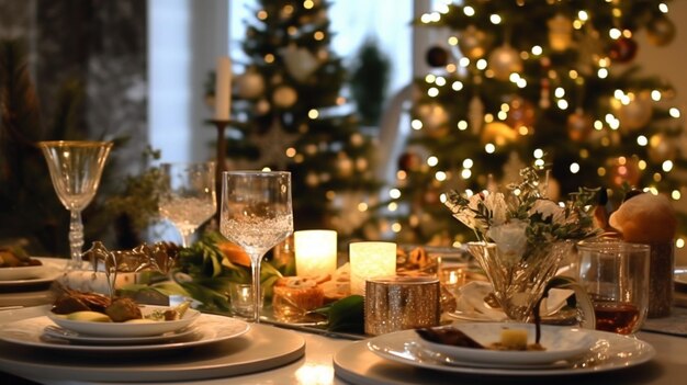 festive table