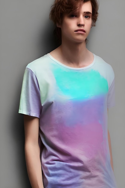 Festive TShirt Portrait Captivating Colors and Culture with Generative AI