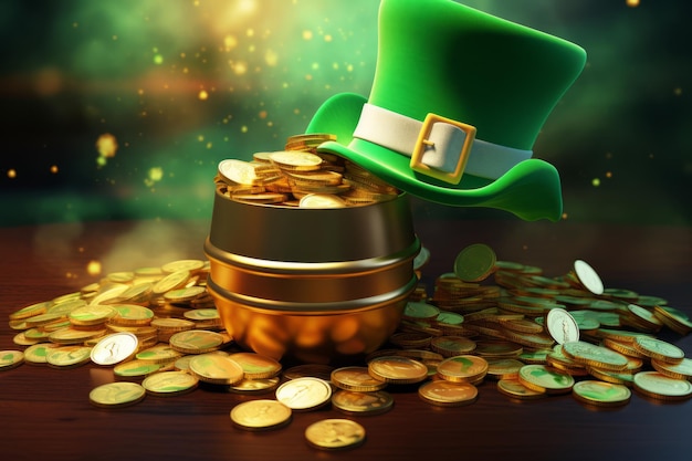 A festive and vibrant illustration for st patricks day