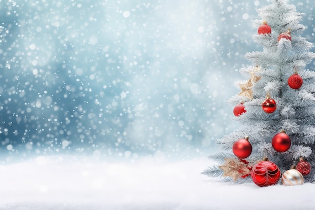 写真 クリスマス の 装飾 と 雪花 を 持っ て 祝い の 冬 の 祝い