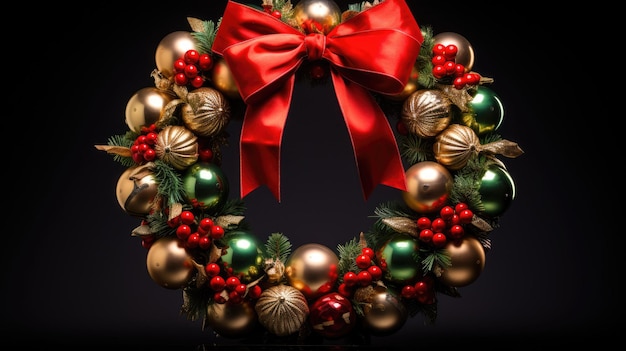 A festive wreath to commemorate Christmas