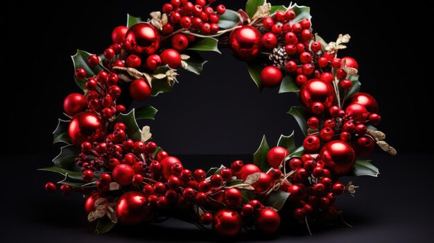 A festive wreath to commemorate Christmas