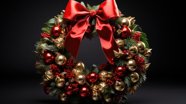 A festive wreath to commemorate Christmas