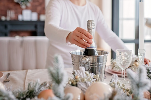 festively decorated kitchen christmas dinner