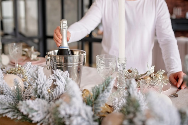 festively decorated kitchen christmas dinner