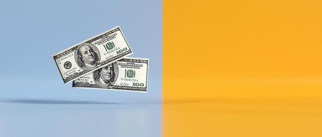 A few hundred dollars 3d illustration