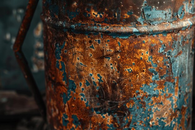 Photo the fhoto of the texture of rusty cupper