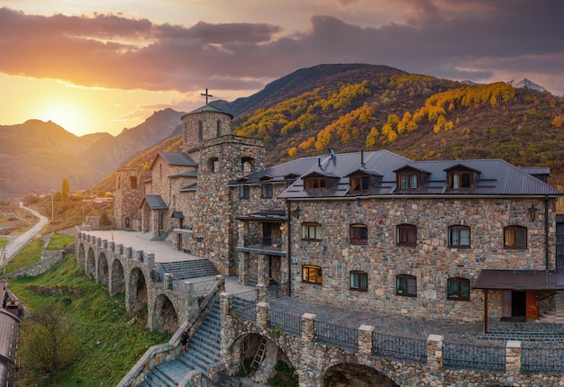 Photo fiagdon monastery in north ossetia