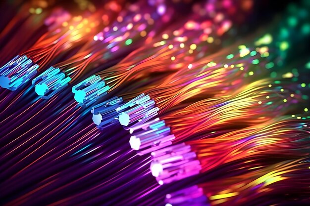 Fiber optic cable internet connection