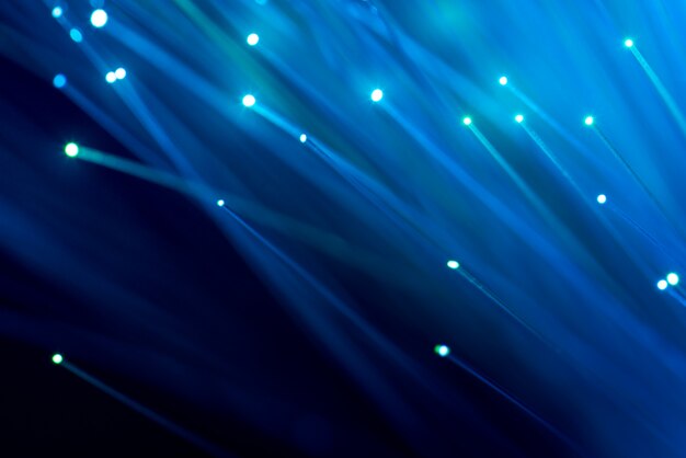 Fiber optics, abstract & blur background