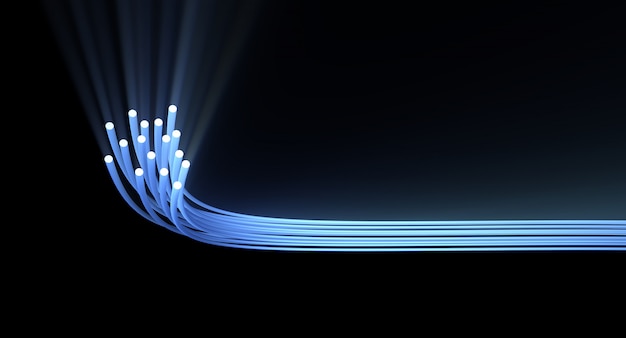 Fiber optics background