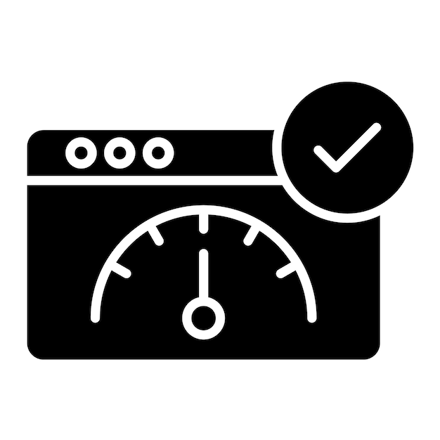 Fico Score Glyph effen zwarte afbeelding
