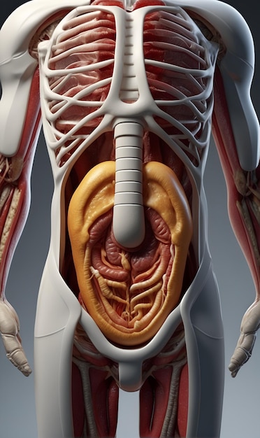 The fictional anatomy of the human body