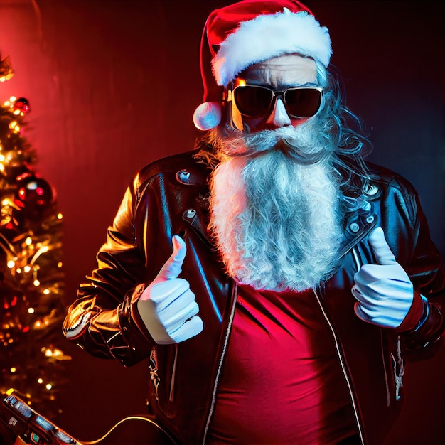 A fictional person not based on a real person A quirky old bearded Santa Claus rockenroller